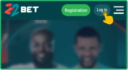 Locate the login button at the top of the screen Locate the login button at the top of the screen