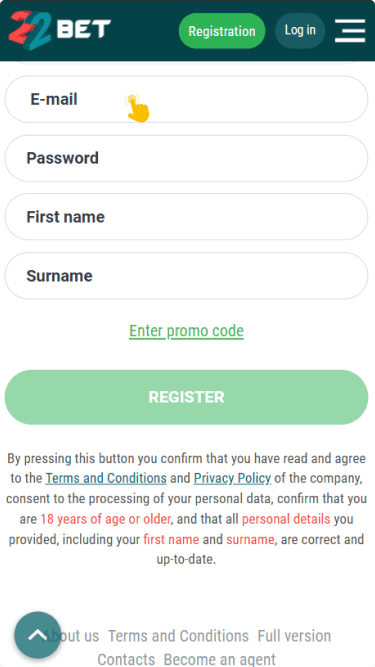 Create a new account