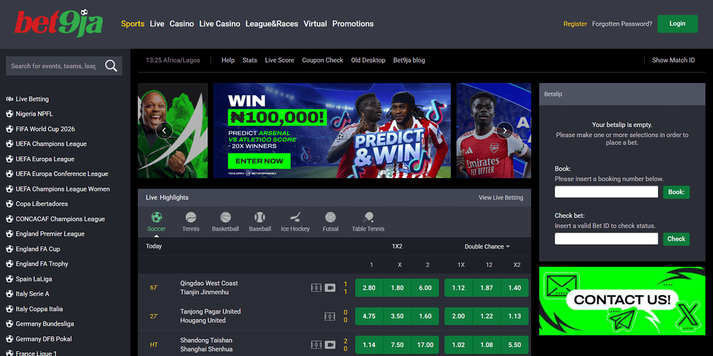 Bet9ja Official Website Bet9ja Ghana Site
