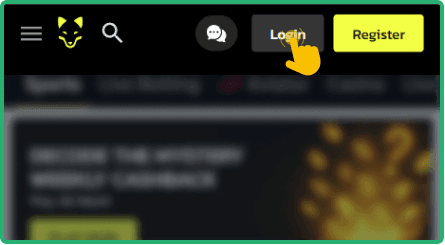 Tap the Login button