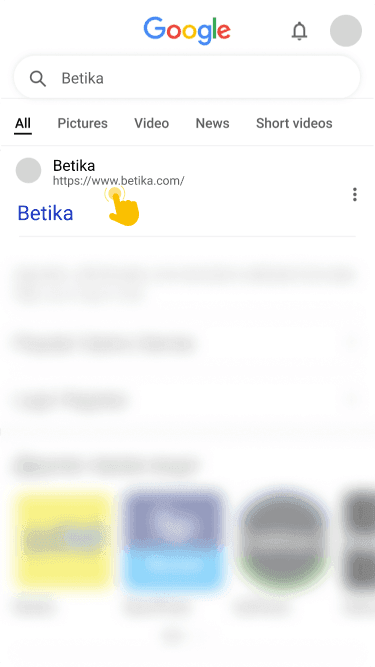 Visit the Official Betika Website