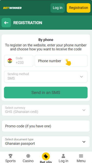 Fill in the required fields