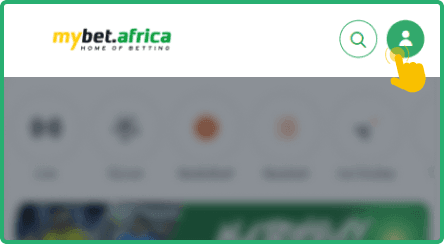 Locate the Login button at the top of the screen Locate the Login button at the top of the screen