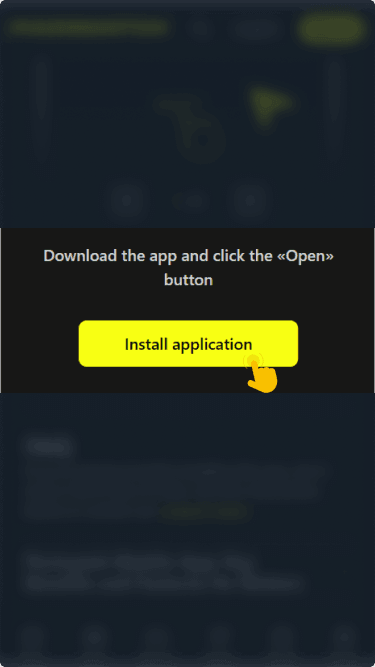 Download the application file from the website