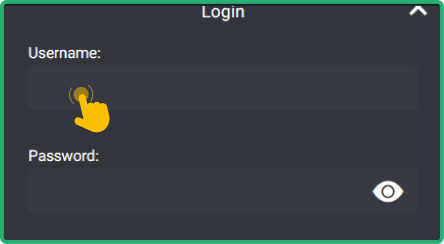 Enter your username and password